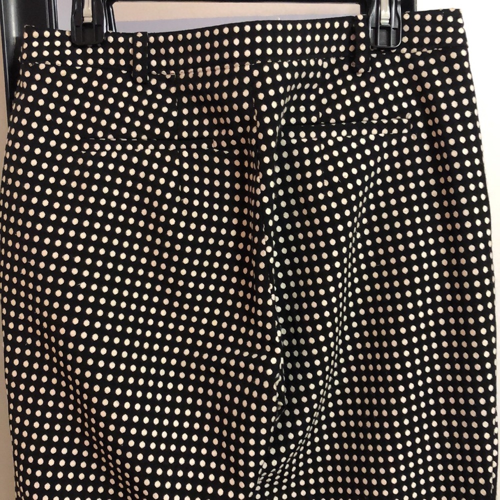 Abercrombie and Fitch, black and white polka-dotted pants size 10